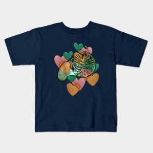 French Horn Love Kids T-Shirt